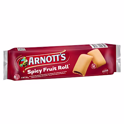 ARNOTTS BISCUITS SPICY FRUIT ROLL 250GM