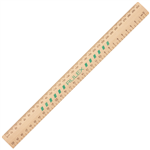 CELCO RULER UNPOLISHED WOOD 300MM