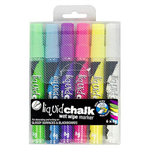 TEXTA LIQUID CHALK MARKER WET WIPE BULLET 45MM ASSORTED WALLET 6