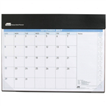 SASCO 10552 DELUXE 512 X 376MM DESK PLANNER MONTH TO VIEW BLACK