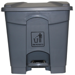 CLEANLINK RUBBISH BIN WITH PEDAL LID 45 LITRE GREY