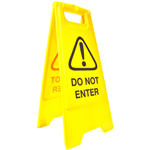 CLEANLINK SAFETY AFRAME SIGN DO NOT ENTER 430 X 280 X 620MM YELLOW