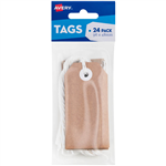 AVERY 13200 SWING TAGS WITH STRING 96 X 48MM KRAFT BROWN PACK 24