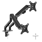 SHINTARO DUAL SWIVEL GAS MONITOR ARM BLACK