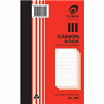OLYMPIC 605 CARBON BOOK TRIPLICATE FEINT RULED 100 LEAF 200 X 125MM
