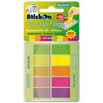 STICKON POP UP FLAGS 40 SHEETS 45 X 12MM ASSORTED PACK 5