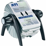DURABLE VISIFIX FLIP VEGAS ROTARY BUSINESS CARD HOLDER 400 CAPACITY BLACK