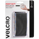 VELCRO BRAND STICKON HEAVY DUTY HOOK AND LOOP TAPE 50 X 100MM BLACK PACK 2