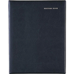 COLLINS VISITORS BOOK SHORT WIRO BOUND A4 64 LEAF PVC A4 BLACK