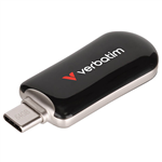 VERBATIM PLECTRA USBC FLASH DRIVE 64GB BLACK