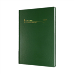 COLLINS 36M4P40 FINANCIAL YEAR DIARY WEEK TO VIEW A6 GREEN