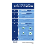 BRADY ADULT RESUSCITATION INFORMATION SIGN CPR 420 X 700MM POLYPROPYLENE