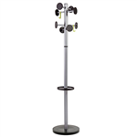 ALBA COAT RACK STAND 3 SILVER  BLACK