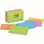 POSTIT 6355AU LINED NOTES 76 X 127MM JAIPUR PACK 5