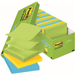 POSTIT R33018AUCP POP UP NOTES 76 X 76MM ASSORTED FLORAL FANTASY CABINET PACK 18