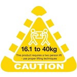 STOCK FORMS CAUTION LABELS 16140KG 80MM X 70MM YELLOW ROLL 250