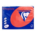 TROPHEE 80GSM PAPER A4 CORAL RED 500 SHEETS