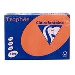 TROPHEE 160GSM BOARD A4 INTENSIVE ORANGE PACK 250