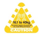 STOCK FORMS CAUTION LABELS 16140KG 110MM X 95MM YELLOW ROLL 250