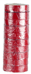 HUSKY PVC INSULATION TAPE 440 18MM X 20M RED PACK 10