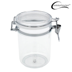 CONNOISSEUR STORAGE CANISTER ACRYLIC ROUND 08 LITRE CLEAR