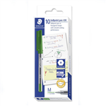 STAEDTLER 430 STICK BALLPOINT PEN MEDIUM GREEN BOX 10