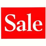 QUIKSTIK SIGN SALE A4 REDWHITE PACK 10