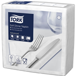 TORK 477577 SOFT DINNER NAPKIN 390 X 390MM WHITE PACK 100