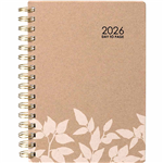 ECOWISE 51SECB DIARY DAY TO PAGE WIRO BOUND A5