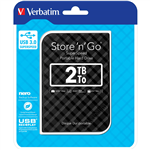 VERBATIM STORENGO USB 30 PORTABLE HARD DRIVE 2TB BLACK