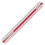 STAEDTLER 561 703 MARS OVAL SCALE RULES 300MM WHITE