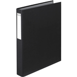 COLOURHIDE RING BINDER PE 2D 25MM A4 BLACK