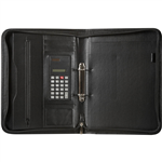 SPIRAX ZIPPERED COMPENDIUM 2 RING A4 BLACK