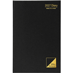 OFFICE NATIONAL 57ECPBKON DIARY  WEEK TO VIEW A5 BLACK