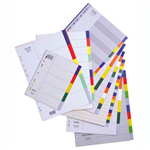 BANTEX PP 10 TAB COLOURED PP A4 DIVIDER