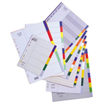 BANTEX PP DIVIDER 20 CUT TAB A4 ASSORTED