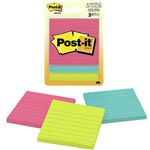 POSTIT 6301 LINED NOTES 76 X 76MM JAIPUR PACK 3