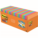 POSTIT 65424SSAUCP SUPER STICKY NOTES 76 X 76MM ENERGY BOOST CABINET PACK 24