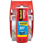 SCOTCH 142 SUPER STRENGTH HEAVY DUTY PACKAGING TAPE WITH DISPENSER 508MM X 203M CLEAR