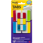POSTIT 686VAD2 DURABLE FILING TABS SOLID ASSORTED VALUE PACK 114