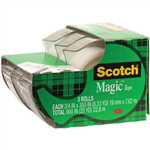 SCOTCH 3105 MAGIC TAPE DISPENSER CADDY 19MM X 76M PACK 3