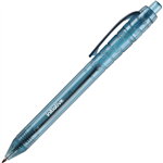 INITIATIVE ECOWISE RECYCLED RETRACTABLE BALLPOINT PEN 10MM BLUE BOX 12
