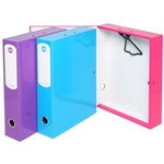 MARBIG BOX FILE HEAVY DUTY 75MM FOOLSCAP PURPLE