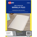 AVERY 88229 MANILLA FOLDER FOOLSCAP GREY PACK 20