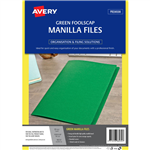 AVERY 88232 MANILLA FOLDER FOOLSCAP GREEN PACK 20