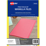 AVERY 88252 MANILLA FOLDER FOOLSCAP PINK PACK 20