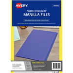 AVERY 88292 MANILLA FOLDER FOOLSCAP PURPLE PACK 20
