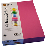 QUILL COVER PAPER 80GSM A4 FLUORO PINK PACK 500