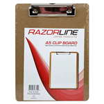 RAZORLINE CLIPBOARD MASONITE SMALL CLIP A5 BROWN 100SHEETS