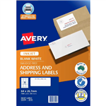 AVERY 936106 J8158 QUICK PEEL ADDRESS AND SHIPPING LABEL SURE FEED INKJET 30UP WHITE PACK 50
